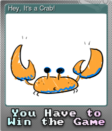 Series 1 - Card 5 of 8 - Hey, It's a Crab!