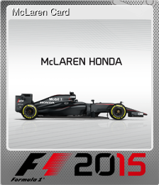Series 1 - Card 5 of 10 - McLaren Card