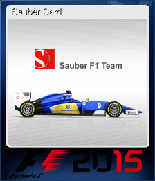 Series 1 - Card 8 of 10 - Sauber Card