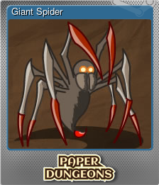 Series 1 - Card 2 of 8 - Giant Spider