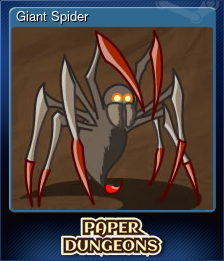Series 1 - Card 2 of 8 - Giant Spider
