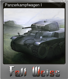 Series 1 - Card 3 of 9 - Panzerkampfwagen I