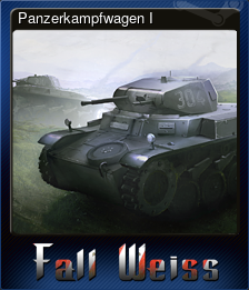 Series 1 - Card 3 of 9 - Panzerkampfwagen I
