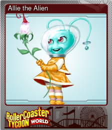 Series 1 - Card 3 of 9 - Allie the Alien