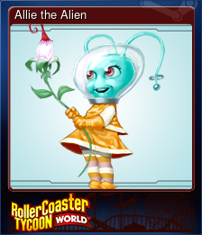 Series 1 - Card 3 of 9 - Allie the Alien