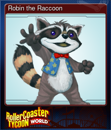Series 1 - Card 1 of 9 - Robin the Raccoon