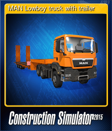 Series 1 - Card 8 of 10 - MAN Lowboy truck with trailer