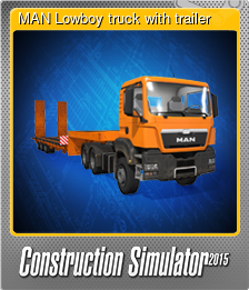 Series 1 - Card 8 of 10 - MAN Lowboy truck with trailer