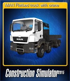 Series 1 - Card 3 of 10 - MAN Flatbed truck with crane