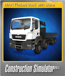 Series 1 - Card 3 of 10 - MAN Flatbed truck with crane