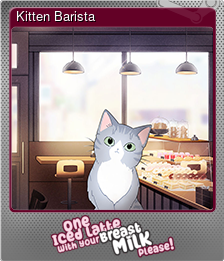 Series 1 - Card 6 of 6 - Kitten Barista