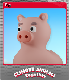 Series 1 - Card 3 of 6 - Pig
