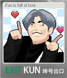 Series 1 - Card 9 of 15 - Kun is full of love