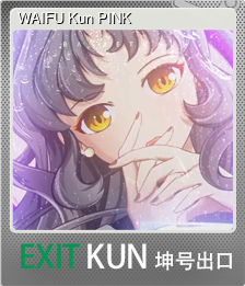 Series 1 - Card 8 of 15 - WAIFU Kun PINK