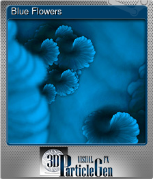 Series 1 - Card 1 of 8 - Blue Flowers