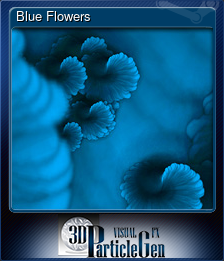 Series 1 - Card 1 of 8 - Blue Flowers