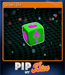 Series 1 - Card 8 of 15 - Green Die