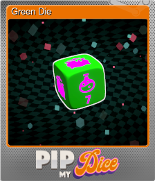 Series 1 - Card 8 of 15 - Green Die