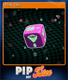 Series 1 - Card 7 of 15 - Pink Die