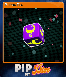 Series 1 - Card 6 of 15 - Purple Die
