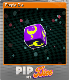 Series 1 - Card 6 of 15 - Purple Die