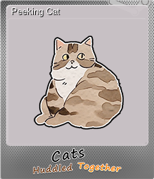 Series 1 - Card 1 of 7 - Peeking Cat