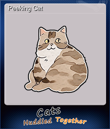 Series 1 - Card 1 of 7 - Peeking Cat