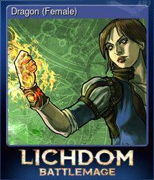 Series 1 - Card 2 of 6 - Dragon (Female)