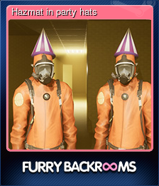 Series 1 - Card 1 of 5 - Hazmat in party hats