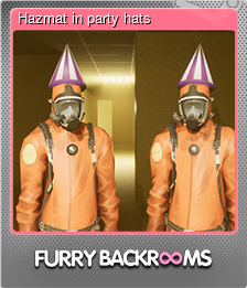 Series 1 - Card 1 of 5 - Hazmat in party hats