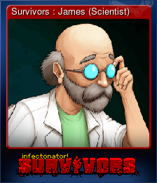 Series 1 - Card 4 of 6 - Survivors : James (Scientist)