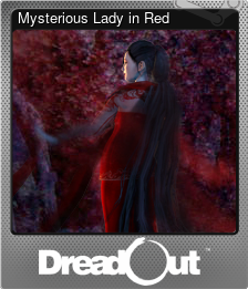 Series 1 - Card 5 of 6 - Mysterious Lady in Red