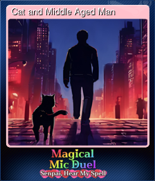 Cat and Middle Aged Man