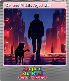Series 1 - Card 1 of 6 - Cat and Middle Aged Man