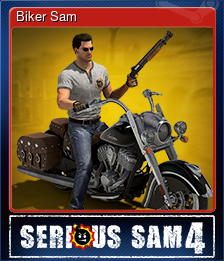Series 1 - Card 9 of 15 - Biker Sam