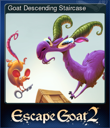 Series 1 - Card 7 of 8 - Goat Descending Staircase