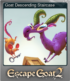 Series 1 - Card 7 of 8 - Goat Descending Staircase