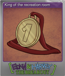Series 1 - Card 2 of 7 - King of the recreation room