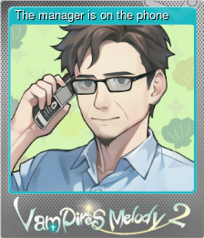 Series 1 - Card 2 of 7 - The manager is on the phone