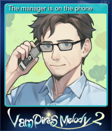 Series 1 - Card 2 of 7 - The manager is on the phone