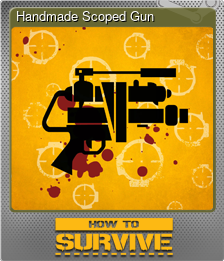 Series 1 - Card 3 of 5 - Handmade Scoped Gun