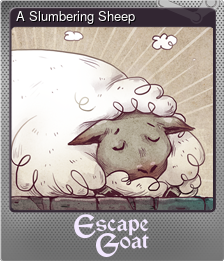 Series 1 - Card 3 of 5 - A Slumbering Sheep