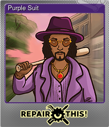 Series 1 - Card 7 of 8 - Purple Suit