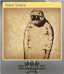 Series 1 - Card 1 of 8 - Giant Snake