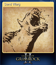 Series 1 - Card 3 of 8 - Sand Warg