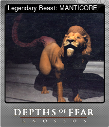 Series 1 - Card 4 of 8 - Legendary Beast: MANTICORE