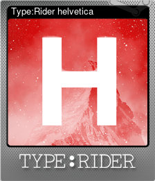 Series 1 - Card 8 of 10 - Type:Rider helvetica