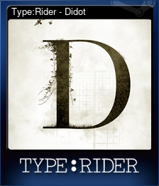 Series 1 - Card 4 of 10 - Type:Rider - Didot
