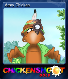 Series 1 - Card 1 of 8 - Army Chicken