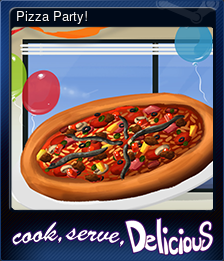 Series 1 - Card 1 of 8 - Pizza Party!